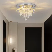 Plafonniers modernes en cristal personnalisés pour la cuisine et la salle à manger style installation suspendue en acier inoxydable pour appartements