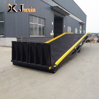 Rampe de chargement mobile robuste certifiée CE, rampe hydraulique portable pour conteneurs