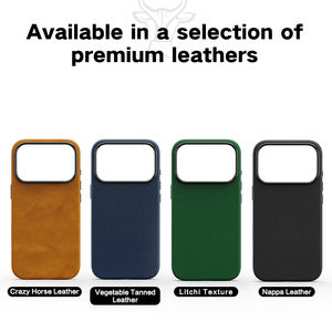 Funda Protectora de Cuero Genuino para 17 Plus con Borde Elevado para Protección de la Lente de la Cámara, Forro Suave y Anti-Caídas - Product Image 3