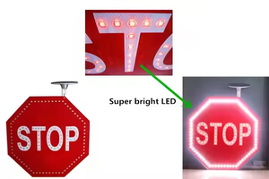 OEM promozionali ad energia solare a LED segnali stradali a basso prezzo fermata autobus sicurezza stradale illuminazione freccia segnale di avvertimento di attraversamento - Product Image 3