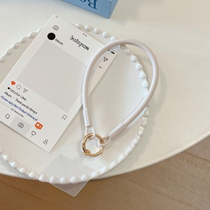 Hot bán thân thiện với môi Macaron màu mềm lỏng Silicone dây đeo cổ tay thời trang đàn hồi điện thoại di động dây buộc - Product Image 3