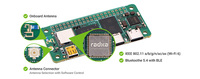 Radxa Zero 3W Quad-Core RK3566 Mini SBC WiFi 6 5.4 Sin Conector GPIO, Kit de Desarrollo de Computadora de Placa Única Linux IoT