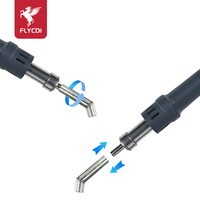 Buse de pistolet à air chaud FLYCDI pour utilisation sous microscope, réparation de téléphones portables, FLY-Q5-12, argent, haute qualité, diamètres de 5 à 12 mm