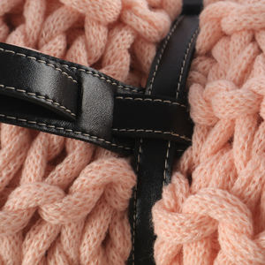 Hot Bán Thiên Nhiên Hoa Lễ Hội Vui Tươi Mô Hình Xách Tay Mềm Mại Thoải Mái Kích Thước Lớn Chunky Cotton Dệt Kim Chunky Ném Chăn - Product Image 3