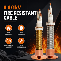 Cable Aislado Térmico con Núcleo de Cobre, Aislamiento Compuesto Mineral, Aleación de Aluminio Entrelazada y Blindado, Resistente al Fuego