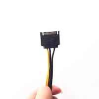 Cable de alimentación SATA de 15 pines a 6/8 pines, cable adaptador inverso, cable de alimentación para tarjeta gráfica
