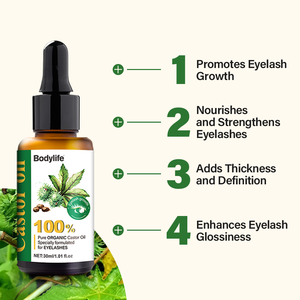 Etiqueta privada 30ml Potenciador de <span class=keywords><strong>cejas</strong></span> Aceite de crecimiento de <span class=keywords><strong>pestañas</strong></span> de ricino orgánico <span class=keywords><strong>para</strong></span> alargamiento de <span class=keywords><strong>pestañas</strong></span> gruesas - Product Image 5