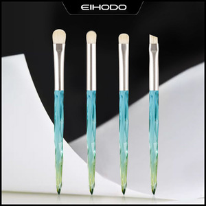EIHODO Acrylic Makeup <b>Brush</b> Set 13mm Synthetic Hair <b>Round</b> Angled Eye Shadow <b>Brushes</b> - Product Image 1