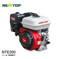 Moteur à essence monocylindre refroidi par air de 6,5 CV, 4 temps, 196 cm³, démarrage électrique pour pompe à eau et générateur