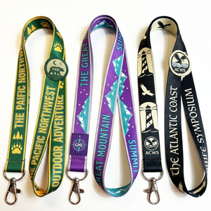 Lanière promotionnelle en polyester de haute qualité avec impression personnalisée et logo privé - Product Image 1