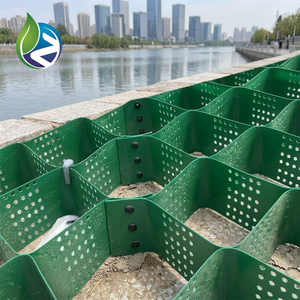 <span class=keywords><strong>Geocelda</strong></span> de HDPE negra de alta densidad tipo panal OEM para refuerzo de caminos, estabilizador de grava, muro de contención y taludes - Product Image 3