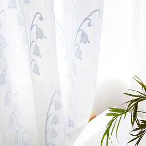 Rideaux modernes blancs brodés Innermor, tulle simple <span class=keywords><strong>et</strong></span> transparent pour fenêtre de salon, chambre à coucher, cuisine - Product Image 3