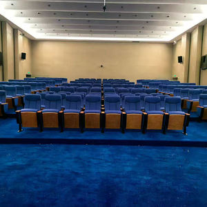 Sièges d'auditorium scolaire en tissu moderne pour bureau à domicile salles de conférence multimédia studios de musique cinéma église utilisation-rangée pliable - Product Image 2