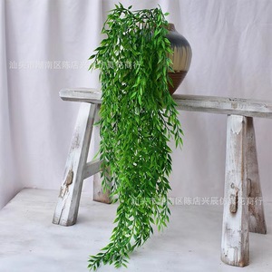 Artificial Willow Vine Green Plant 90Cm Plastic Hanging Decoration For Wedding Home <b>Wall</b> Ceiling <b>Decor</b> - Product Image 4