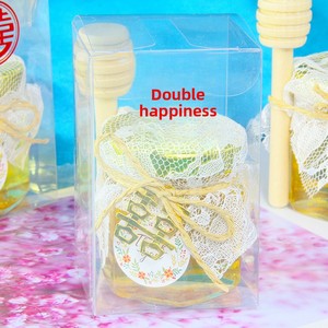 Mini pots en verre pour <span class=keywords><strong>miel</strong></span> <span class=keywords><strong>de</strong></span> <span class=keywords><strong>mariage</strong></span>, cadeaux pratiques et tendance sur Instagram, petits cadeaux créatifs pour les mariages, célébrations, 50g - Product Image 4