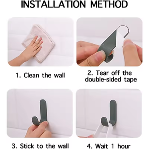 Semplici e <span class=keywords><strong>moderni</strong></span> piccoli ganci adesivi per appendere i cappelli chiavi utensili <span class=keywords><strong>da</strong></span> cucina cucina mobile <span class=keywords><strong>da</strong></span> bagno personalizza il colore - Product Image 5