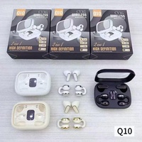 Auriculares Bluetooth 5.4 Q10, Par de Auriculares Intrauditivos Dobles, Larga Duración de la Batería, Auriculares TWS Dobles para Juegos, Deportes y Viajes