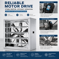 Ventilateur d'extraction à pression négative en acier galvanisé à haut débit d'air de 300-1750 mm, à volet automatique, pour ventilation industrielle axiale