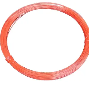 Low carbon steel wire wrapped plastic for binding