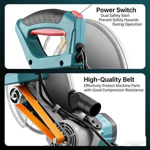 Scie à onglet multifonctionnelle industrielle 220V haute puissance avec lame de 255 mm pour couper le bois, le métal et le plastique - Product Image 4