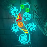 Enseigne néon LED personnalisée OEM en forme d'animaux (Loutre, Lion, Éléphant, Girafe, Chat, Chien) pour la décoration de la maison et des entreprises