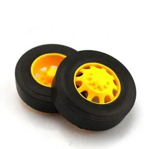 Ruote per pneumatici modello fai-da-te ruote in gomma per camion da 42mm per giocattoli educativi per bambini