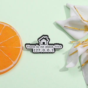 IP ที่อยู่โปรแกรมเมอร์หมุดเคลือบที่กำหนดเองไม่มีที่ไหนเหมือนเข็มกลัด127.0.0.1ป้ายปกเครื่องประดับของขวัญสำหรับเพื่อน - Product Image 4