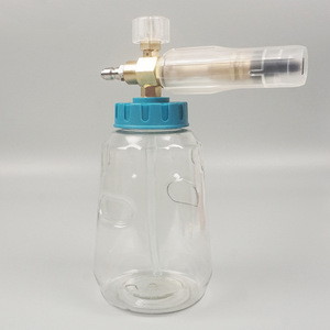 Botella Transparente de Espuma con Conector Rápido de Plástico y Latón, Herramienta de Limpieza para Autos - Product Image 2