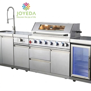 <span class=keywords><strong>Cuisine</strong></span> extérieure JOYEDA 316 <span class=keywords><strong>sur</strong></span> roues, ensemble en acier inoxydable, barbecue, évier, four, armoire de bar, grilles extérieures, four à pizza, <span class=keywords><strong>cuisine</strong></span> extérieure - Product Image 1