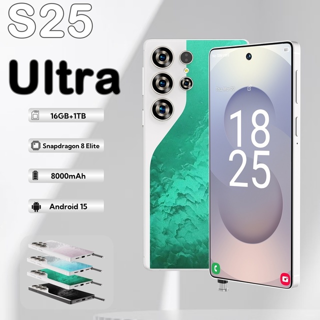 2026 S25 Ultra Smartphone  7.3 Screen, 5G 16GB+1TB 108MP  10-Core  Android 15 Dual SIM  Face ID Global