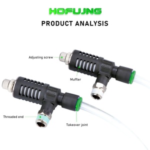 Vanne d'échappement filetée HOFUJNG, vanne d'échappement rapide pour tuyau mâle, vanne d'échappement pneumatique - Product Image 3