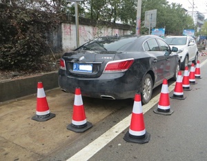 Bán buôn 90cm cao su chất lượng cao nón giao thông Trắng băng phản Chiếu Cảnh Báo ánh sáng cho an toàn đường bộ - Product Image 2