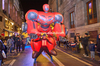 Transformador inflable para caminar, disfraz de Robot de coche para espectáculo de desfile callejero
