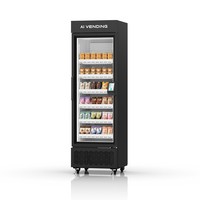 Distributeur de boissons réfrigéré vertical 270L avec lecteur de carte Pax pour la vente au détail