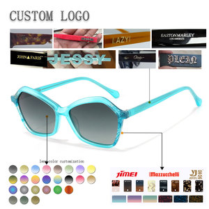 Gafas de sol tipo ojo de gato para mujer, lentes degradadas con montura completa, ligeras, estilo informal, para adultos - Product Image 2