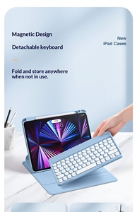Funda Protectora Magnética Giratoria y Desmontable para Tablet Inteligente con Soporte para Lápiz y Función de Soporte para Múltiples Tamaños - Product Image 4