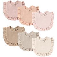 Bavoirs pour bébé en mousseline certifiés OEKO, personnalisés, 6 couches, doux, absorbants, 100% coton, antibactériens, lavables