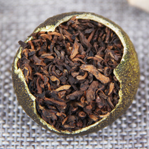 Té Pu'er Verde Mandarina Pequeño, Té Pu'er Maduro con Sabor a Mandarina, Grado Palacio, Té Pu'er Suelto, Té Xinhui Chenpi Xiaoqinggan 100g - Product Image 3