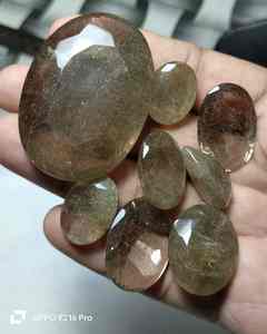 Pierre précieuse naturelle en aquamarine polie de qualité supérieure, facettée, couleur bleu étincelant, pierre en vrac, bagues de fiançailles, fabrication de bijoux DIY - Product Image 2