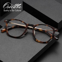 Gafas de Diseño de Marca de Lujo, Estilo Japonés Vintage, Monturas Ópticas de Titanio Puro para Hombre, Lentes Recetadas