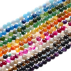 Multicolor precioso azul negro rojo rubí rosa púrpura piedras preciosas facetadas <span class=keywords><strong>de</strong></span> Botswana a rayas <span class=keywords><strong>de</strong></span> piedra <span class=keywords><strong>de</strong></span> ágata cuentas <span class=keywords><strong>de</strong></span> joyas para <span class=keywords><strong>hacer</strong></span> bricolaje - Product Image 2