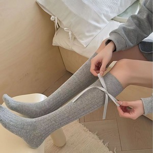 <b>Knee</b> <b>Socks</b> Solid Color White Black Gray Breathable Sweat Absorbing Women Youth Style <b>Sock</b> Type <b>Knee</b> <b>High</b> - Product Image 2
