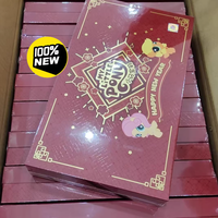 Coffret Cadeau My Little Pony Bonne Année Nouvelle Collection Spéciale Printemps Chaud Cartes à Collectionner en Feuille d'Aluminium Rouge et Support Acrylique