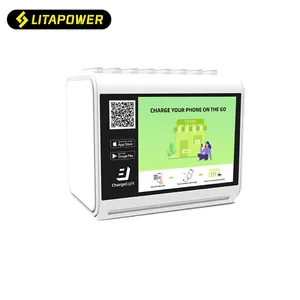 Trending Innovation Shared Mobile Power Bank Charging Station 10 Inch Lcd Power Bank Rental service without power banks