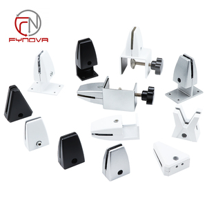 Abrazadera de pantalla de partición de escritorio de oficina moderna ajustable, soporte divisor extraíble de aluminio, soporte acrílico <span class=keywords><strong>para</strong></span> divisor de escritorio de cubículo - Product Image 3