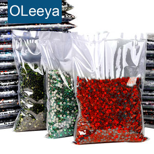 Gros gros paquet fer sur pierres avec colle intensive SS20 Crystal AB DMC Hot Fix strass conceptions du monde pour les femmes dressing - Product Image 1