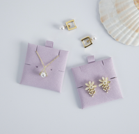 Panneau en microfibre écologique de luxe résistant aux rayures pour boîte de présentation de bijoux