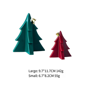 Molly Glory Custom Christmas Tree Shape Soy Wax Scented <b>Candle</b> for Home Decor - Product Image 5