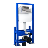A&C Factory Direct Citerne murale dissimulée moderne à double chasse pour WC suspendu, en matériau HDPE écologique