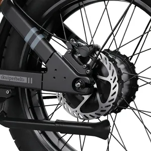 Vélo électrique HEZZO K5, moteur 1000W, autonomie 80-100KM, étanche, contrôle par application, 20 pouces, aluminium, 25km/h, batterie lithium, moteur avant K5 - Product Image 4
